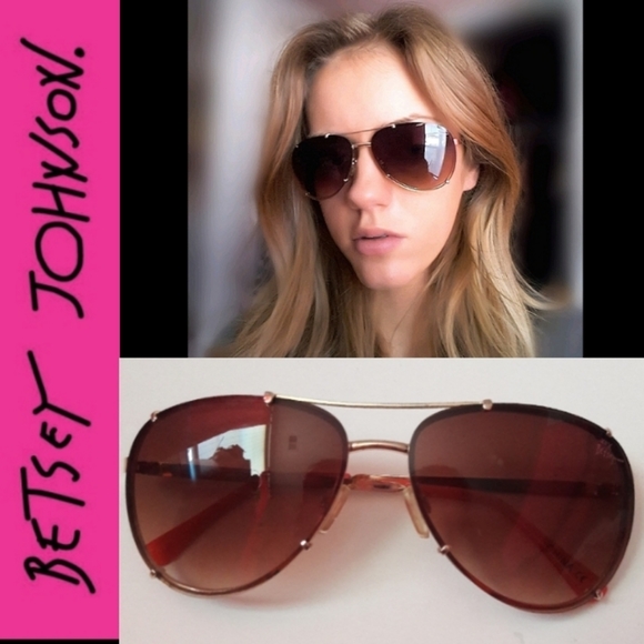 Betsey Johnson Accessories - TRADED 💖 Betsey Johnson Rimless Aviators
